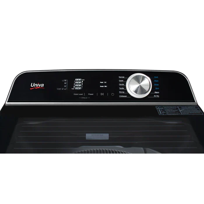 Univa 16kg Rear Control Graphite Grey Topload Washer UTL160BT