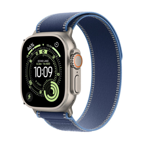 Apple Watch Ultra 3 GPS+Cell 49mm Nat Tit Case, Blue/Bright Blue Trail Loop