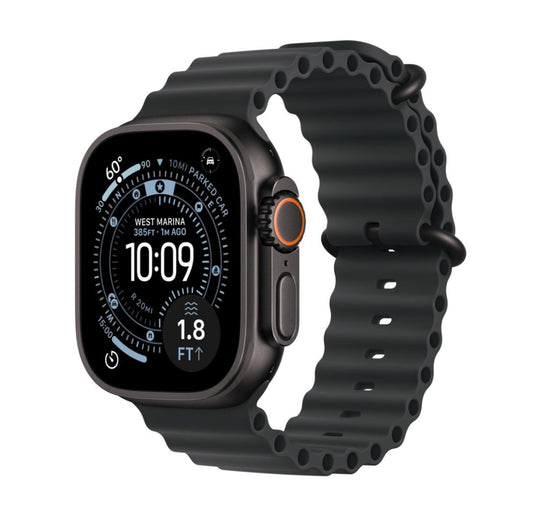 Apple Watch Ultra 3 GPS+Cell 49mm Black Titanium Case with Black Ocean Band