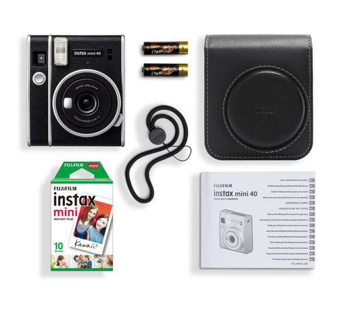 Instax Mini 40 Camera Kit Black (camera + 1 film + case)