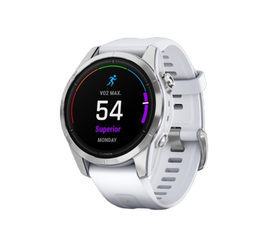 Garmin epix Pro (Gen 2) 42 mm - Silver Stainless Steel with whitestone band