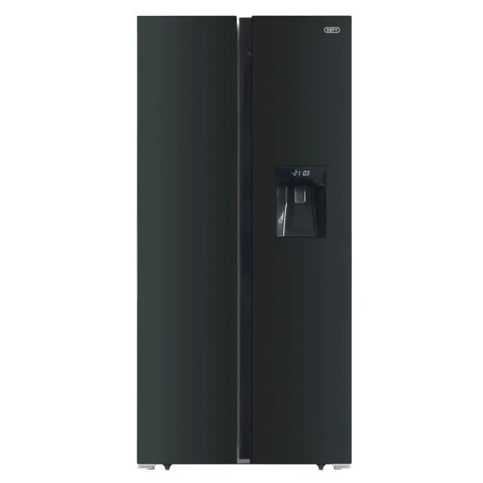 Defy 496L Side By Side Glassdoor Fridge Freezer Water Dispenser DFF456