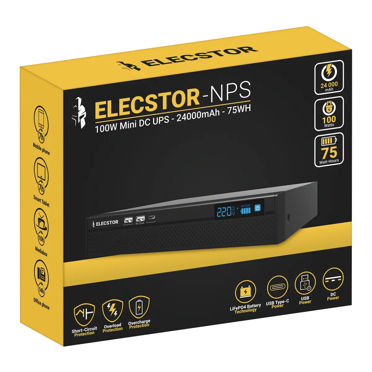 Elecstor 100W Mini UPS 24 000mAh - 75WH